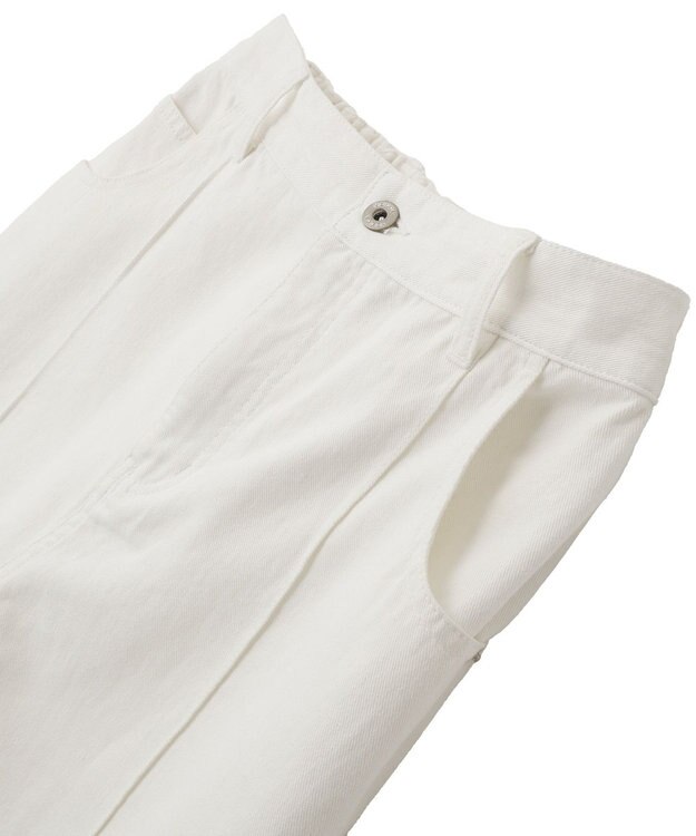 YECCA VECCA 綿麻バギーツイルパンツ Off White