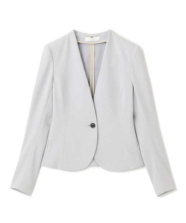 BEIGE， 【S-size】LUIZA / ノーカラージャケット Ice Blue