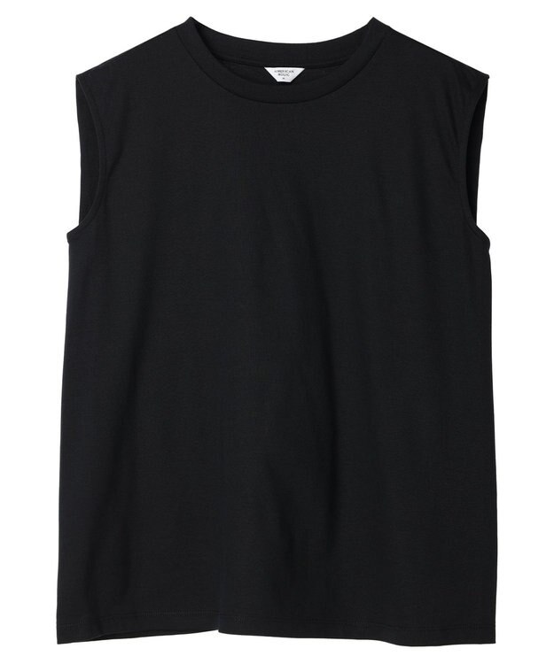 AMERICAN HOLIC 接触冷感ショルダータックノースリーブプルオーバー Black