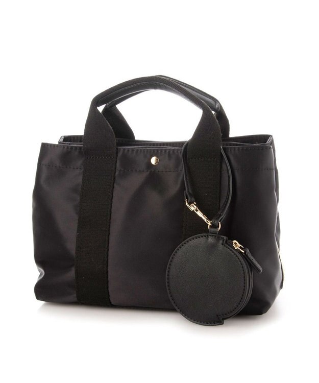 UNBILLION cachecache 3層サイフ機能付きナイロンボストン ブラック