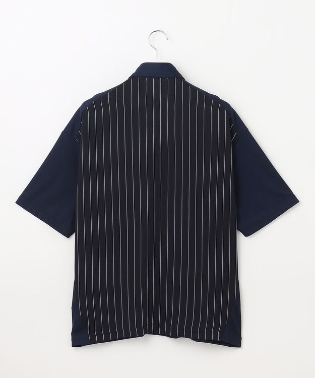 23区GOLF 【23Fondation/MEN】【UVケア】ハイブリッド ポロシャツ ネイビー系