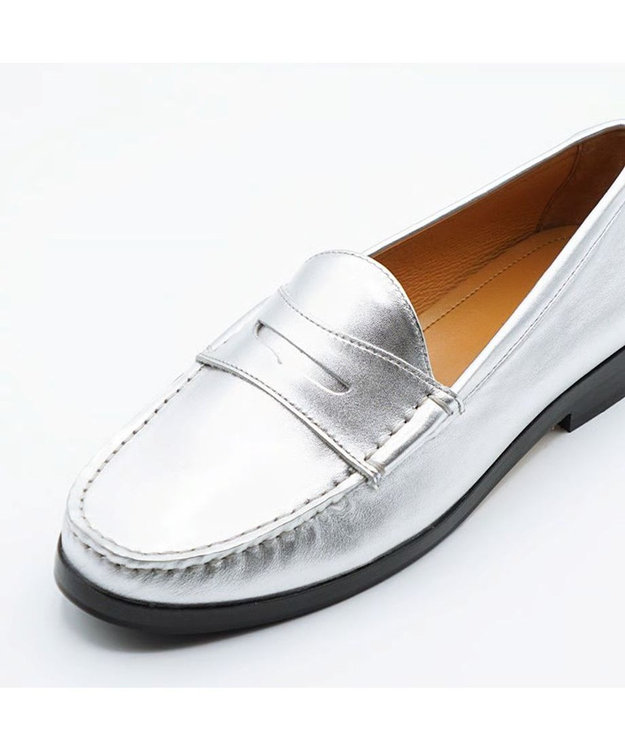 APOM 本革ペニーローファー 25 シルバー