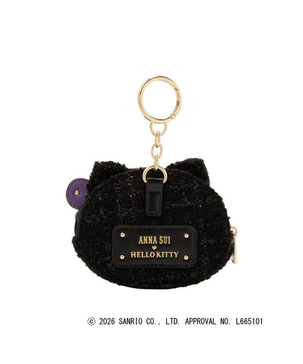ANNA SUI HELLO KITTY 顔型ポーチチャーム クロ