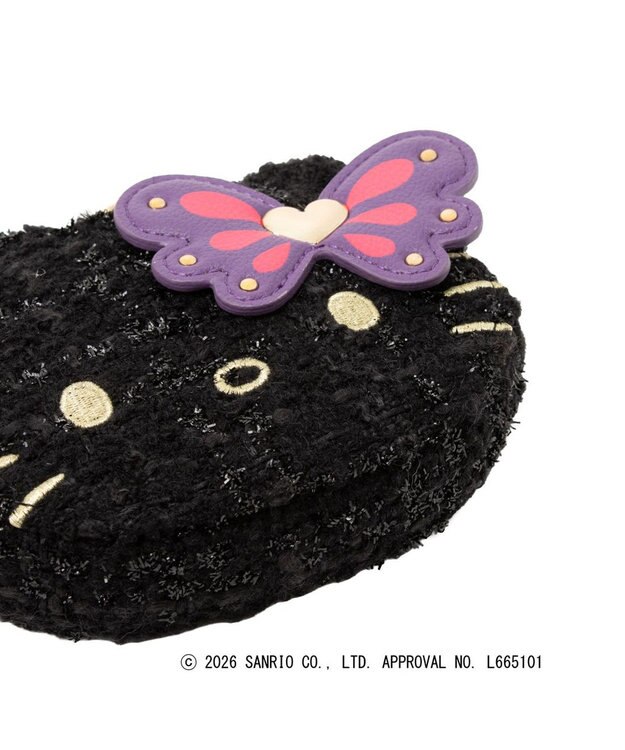 ANNA SUI HELLO KITTY 顔型ポーチチャーム クロ