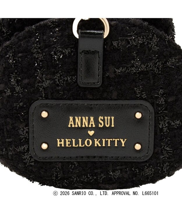 ANNA SUI HELLO KITTY 顔型ポーチチャーム クロ