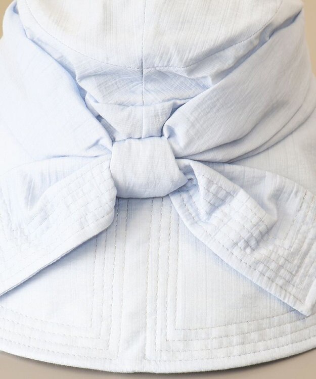 AURORA 【 LANVIN COLLECTION（ランバン コレクション） 】JLステッチキャペリン サックス