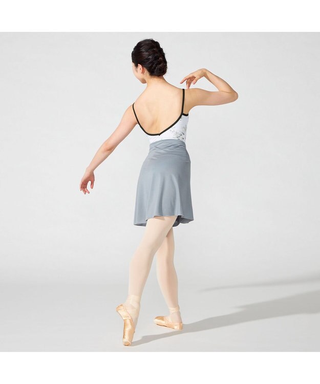 Chacott キャミソールオレオタード グリーンプリント