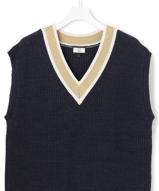 J.PRESS YORK STREET 【UNISEX】チルデンニット ベスト ネイビー系