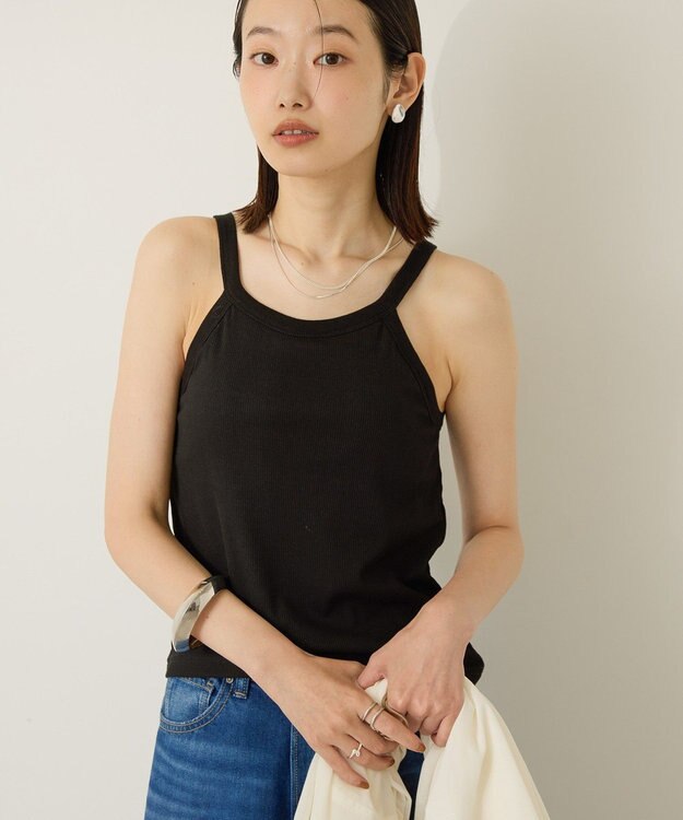 AMERICAN HOLIC 【カップ付き】アメスリタンクトップ Black