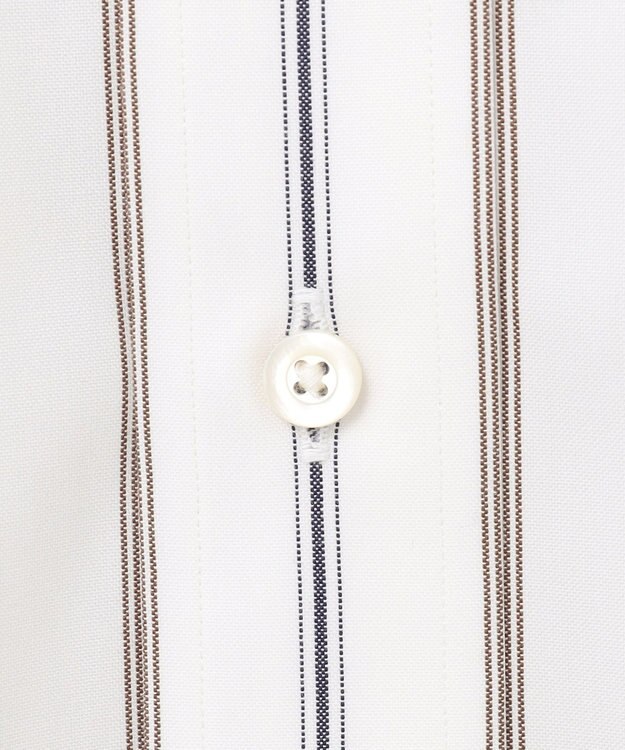 J.PRESS MEN 【PREMIUM PLEATS / 形態安定】ジェントリーストライプ シャツ / B.D. ブラウン系2