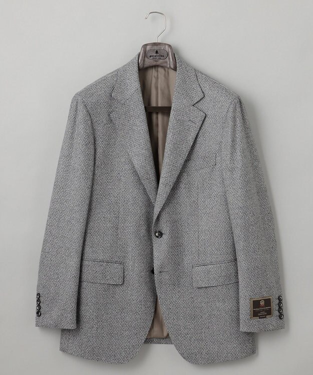 GOTAIRIKU 【DELFINO】ナポリジオメトリックツイード ジャケット_グレー ライトグレー系8