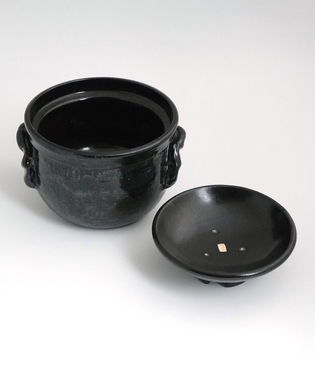 たち吉 【たち吉】黒釉ご飯鍋(三合）〈１個〉信楽焼 ブラック