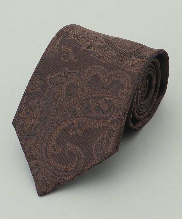 GOTAIRIKU 【日本製】西陣ネクタイ_ベージュ・ブラウン系 ダークブラウン系4