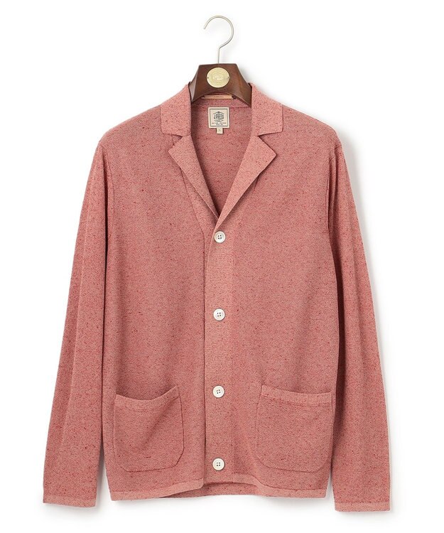 J.PRESS MEN リネンアンカー ニットジャケット レッド系7