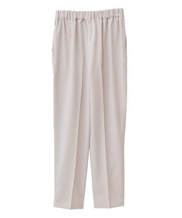 earth music&ecology 接触冷感テーパードパンツ Light Beige