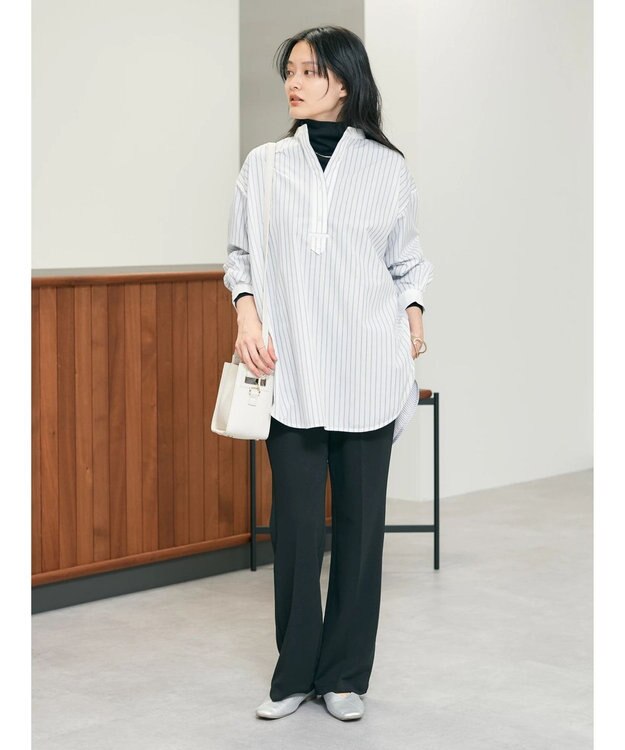 AMERICAN HOLIC 美・美・美ポンチジョーゼットフレアパンツ Black