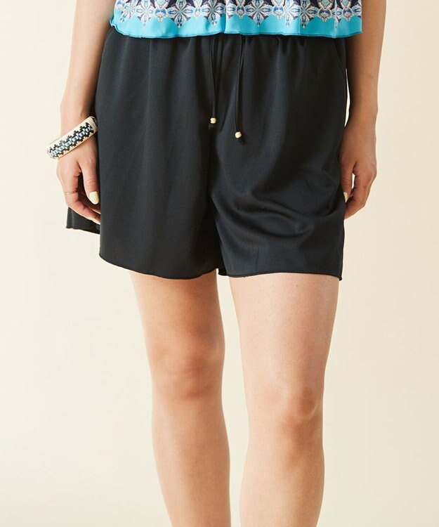 San-ai Resort（三愛水着楽園） スムース　ショートパンツ　M・L【San-ai Resort（サンアイリゾート）】 ブラック