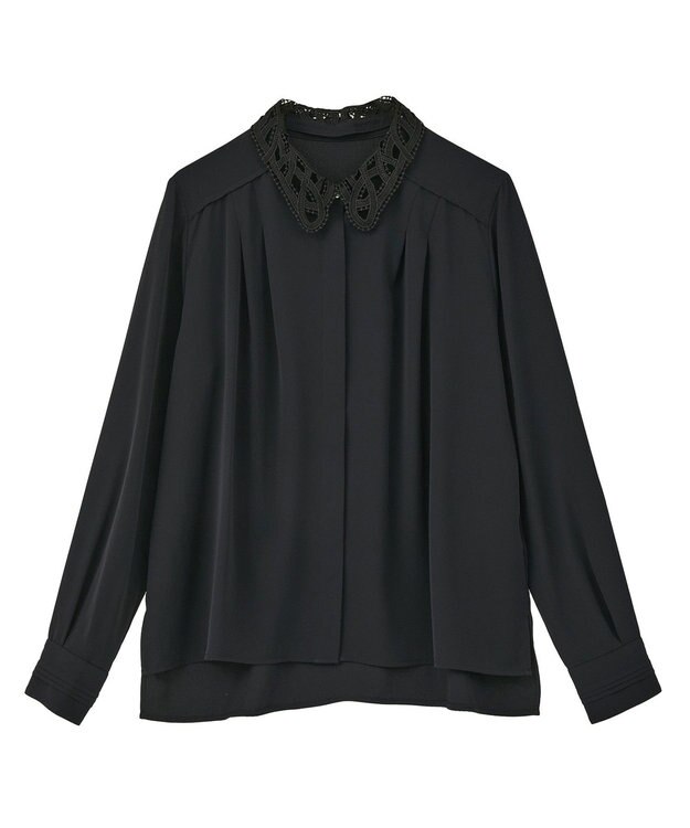 YECCA VECCA 2wayレース襟ブラウス Off White