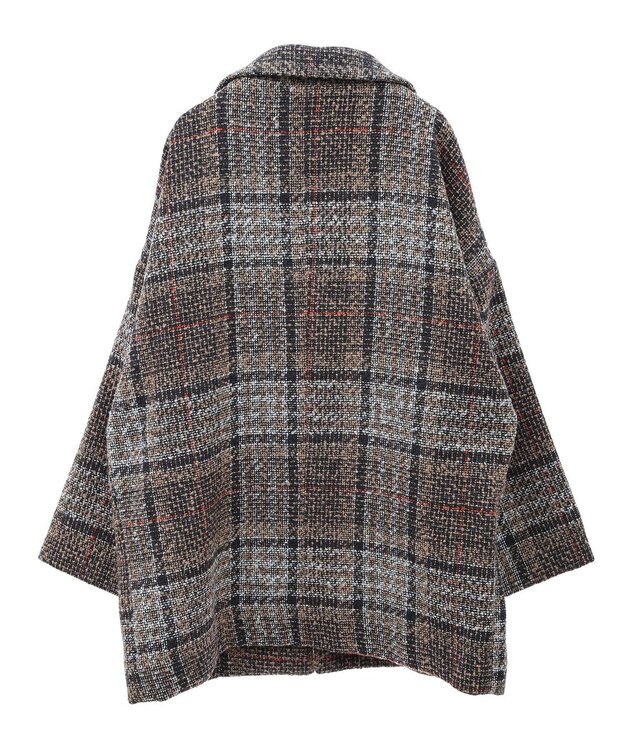 earth music&ecology オーバーテーラードジャケット　チェック Check