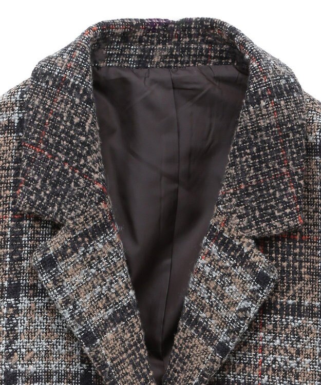 earth music&ecology オーバーテーラードジャケット　チェック Check