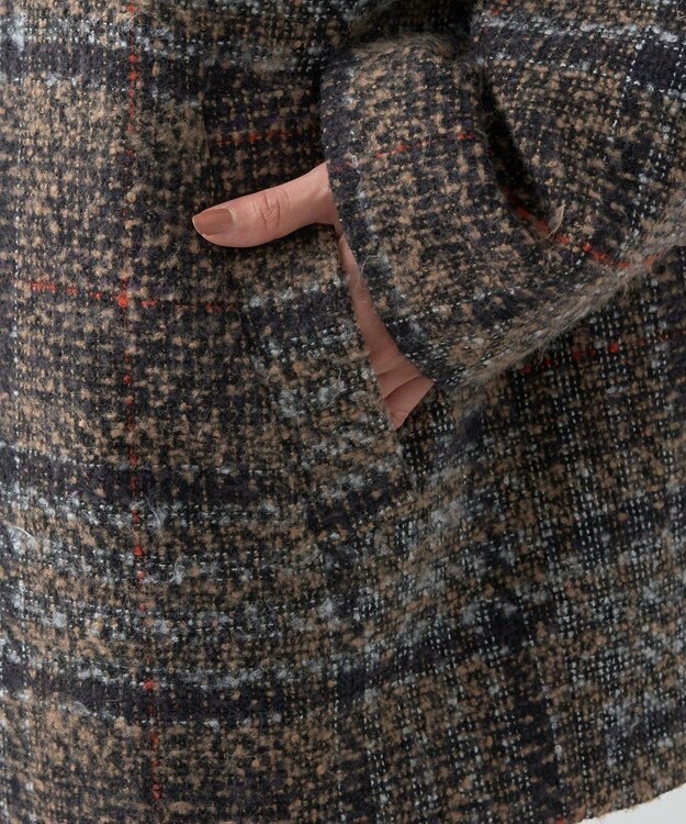 earth music&ecology オーバーテーラードジャケット　チェック Check