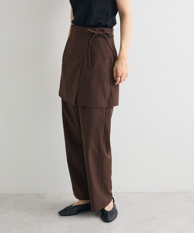 CRAFT STANDARD BOUTIQUE レイヤードデザインパンツ Brown