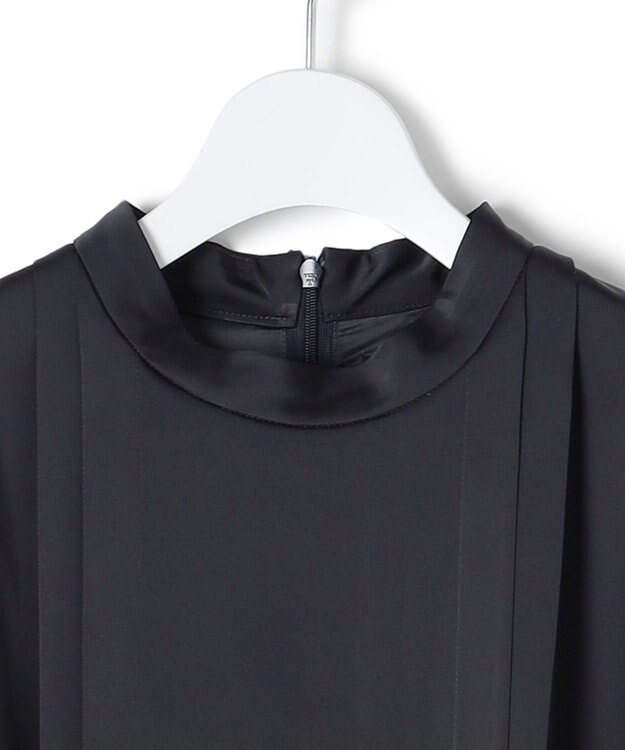 23区 【APPLAUDIR】ノーブルサテン レースコンビドレス ネイビー