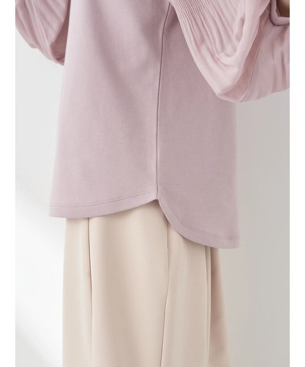 earth music&ecology マジョリカプリーツプルオーバー Grayish Pink