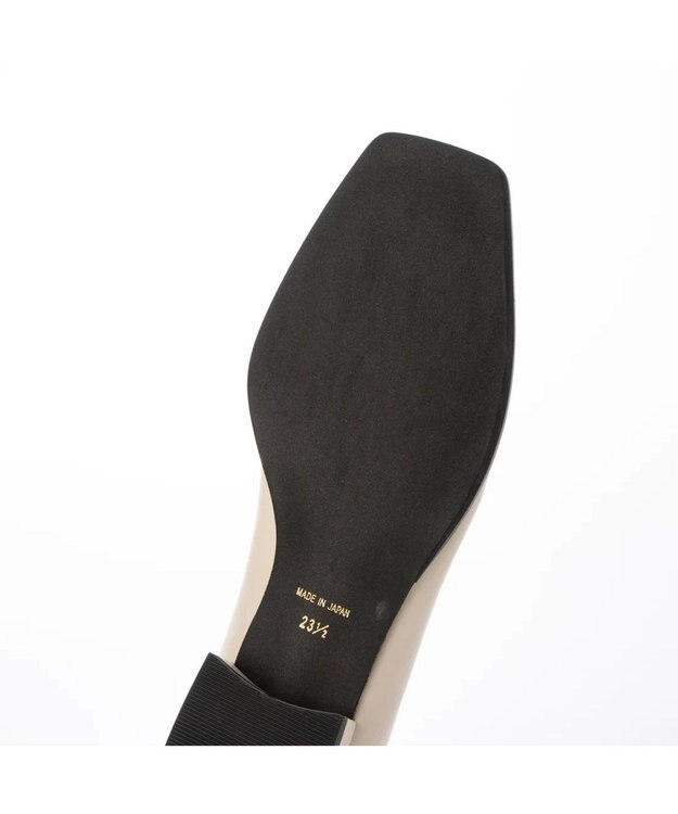 MODE ET JACOMO <D'ICI>Vカットフラットシューズ アイボリー