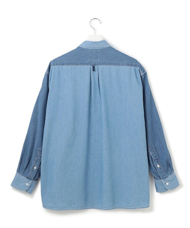 J.PRESS YORK STREET 【UNISEX】クレイジーパターン デニムシャツ ブルー系8