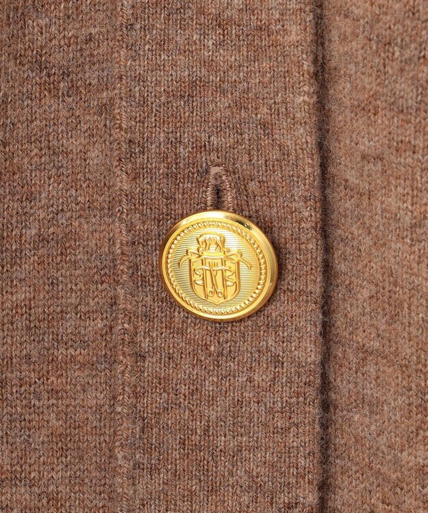 J.PRESS LADIES 【120周年企画・洗える】CASHMERE BLEND カーディガン ブラウン系