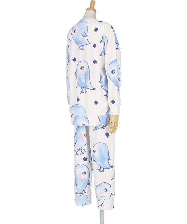 tsumori chisato SLEEP ツモリチサト パジャマ 長袖 長ズボン ルームウェア マイクロフリース素材 あたたかい 上下セット 冬 tsumori chisato SLEEP UDW441 /ワコール アイボリー
