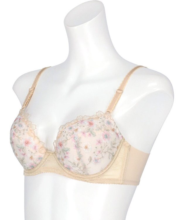 Wing ブラジャー バストとカップのすきまにフィット 自然にボリュームメイク ソフトなつけごこち 【スキマフィットブラ】 ブラ KB2367 ウイング／ワコール ベージュ