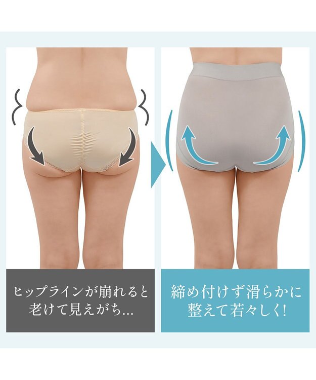 BRADELIS New York 【BRADELIS NewYork peace】楽なのにすっぽりショーツ24 シャンパン