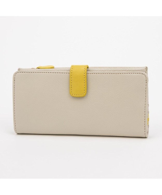 UNBILLION アトランタ ATLANTA / 牛革二つ折りカラーコンビ長財布 アイボリー