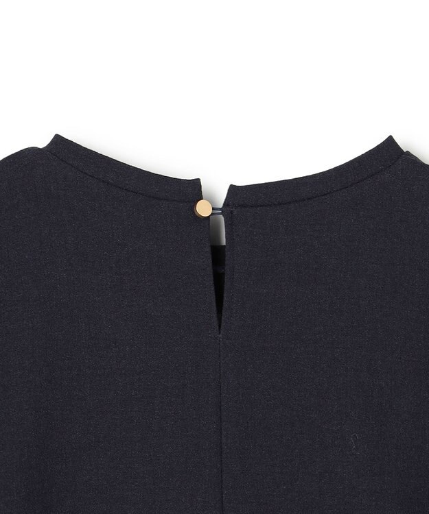 UNFILO ジョーゼット ラウンドテール プルオーバー ネイビー