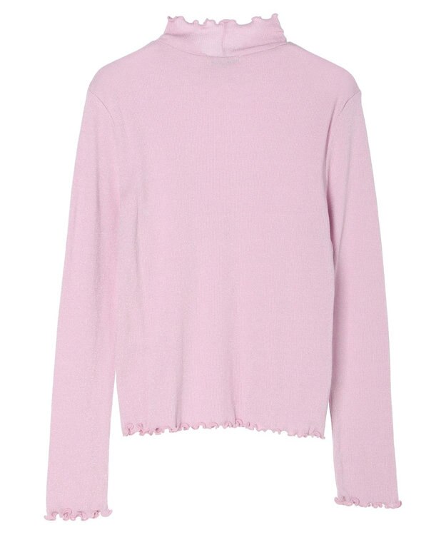 earth music&ecology ラメハイネックプルオーバー Pink