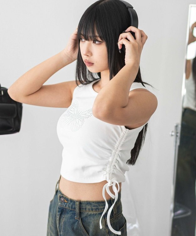 WEGO バタフライサイドドロストタンク ホワイト