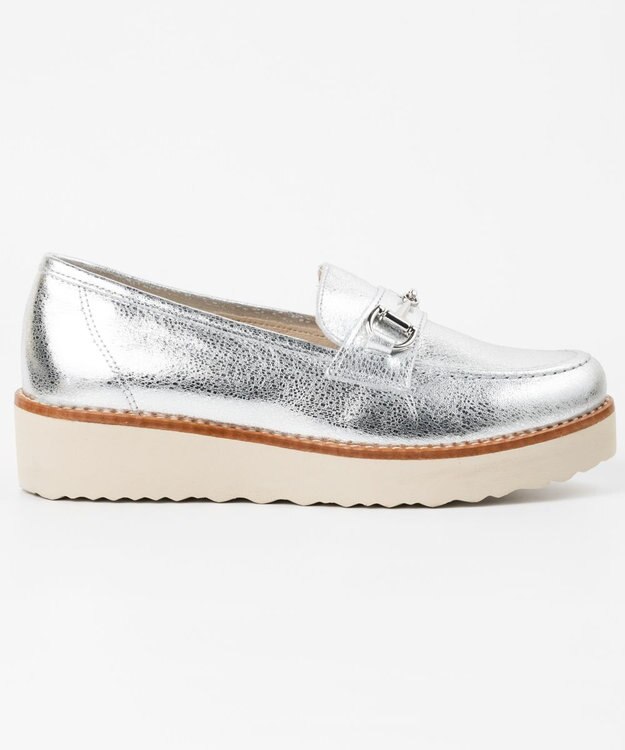 BONTRE 【BONTRE/ボントレ】厚底ビットローファー シルバー