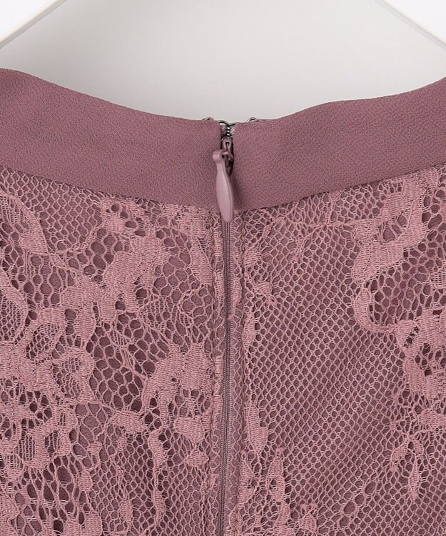 ANY SIS 【洗える】レーシーケープ ドレス スモーキーピンク