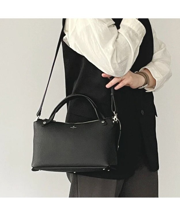 PELLE BORSA 2wayショルダーバッグ Reinette 4775 ブラック