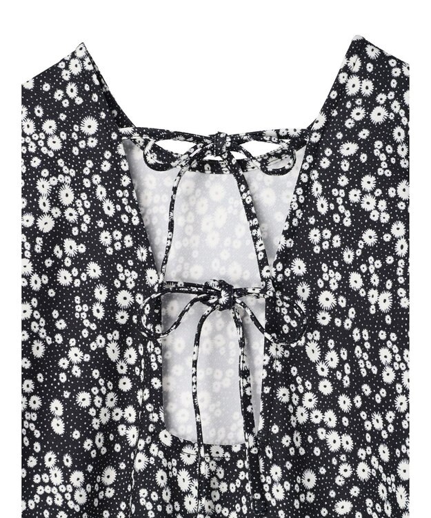 Green Parks ・ＲＡＹ　ＣＡＳＳＩＮ　フラワーｐｔナローワンピース Black