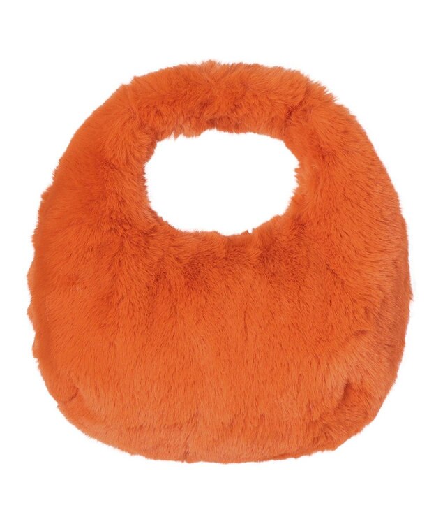 MOONBAT Faviora Faux Fur フェイクファー ワンハンドルバッグ ／ファーバッグ オレンジ