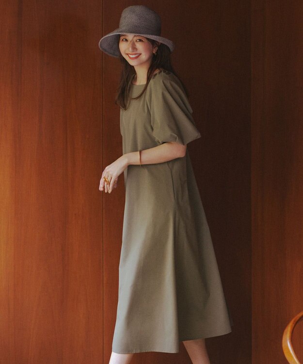 UNFILO FINE MOVE 2WAYワンピース カーキ