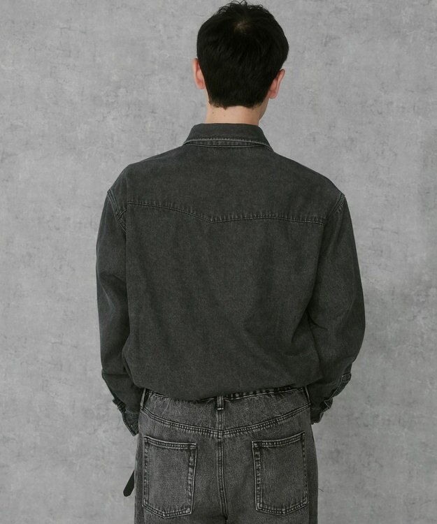 WEGO デニムウエスタンシャツ（LS） デニムブラックソノタ