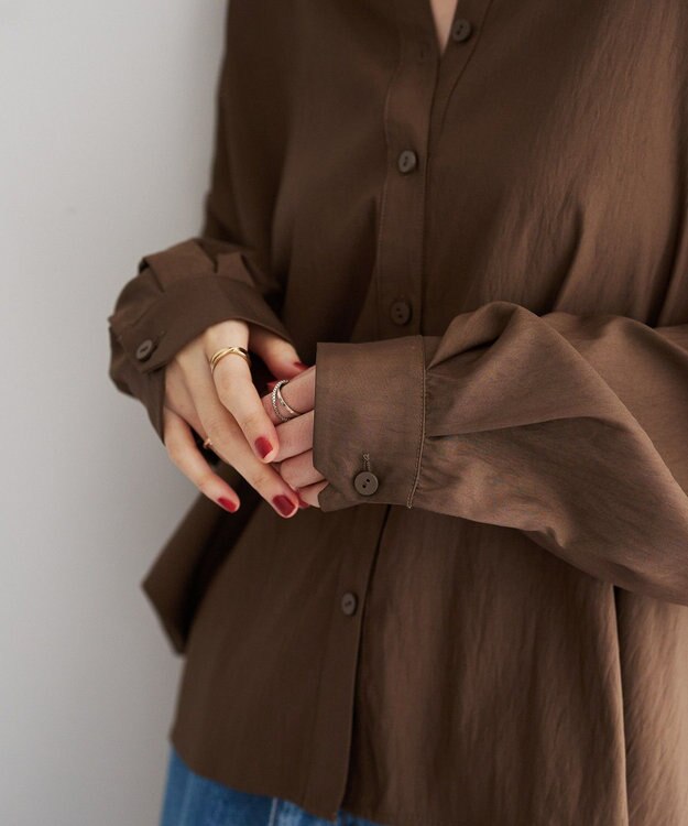 YECCA VECCA マルチwayオーバーシャツ Brown