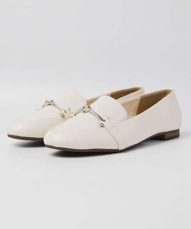 BONTRE 【PRECIEUX JOUET/プレシュウジュエ】ツイストビットローファー ホワイト