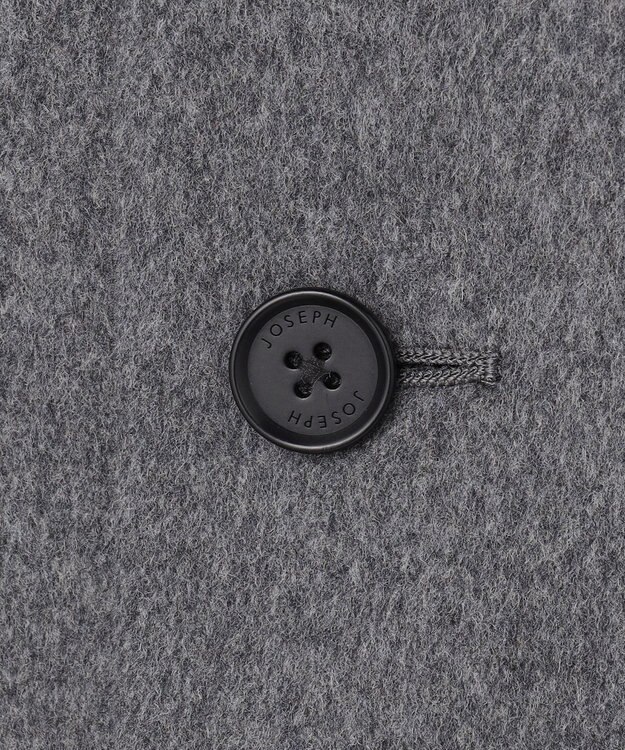 JOSEPH HOMME 【新素材】ライトウールシャギー　ステンカラーコート グレー系