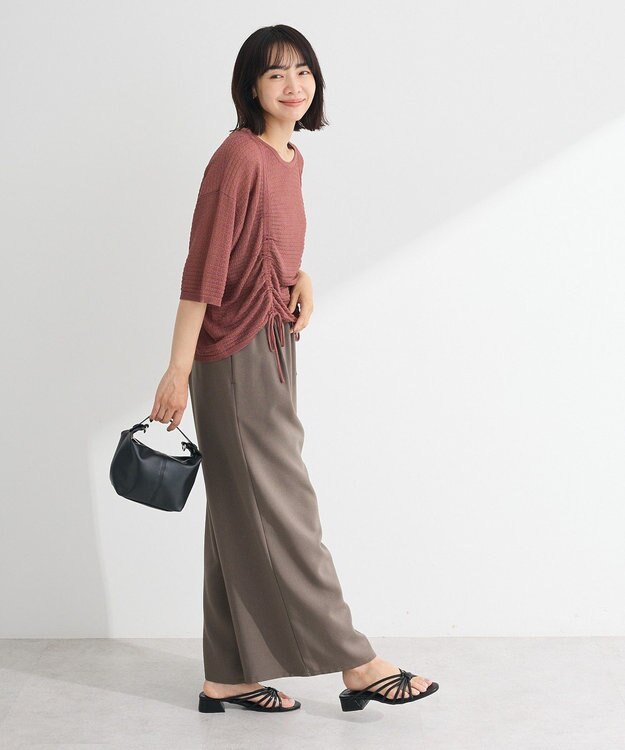 Green Parks ・ＥＬＥＮＣＡＲＥ　ＤＵＥ　シャーリングシアーニット Brown