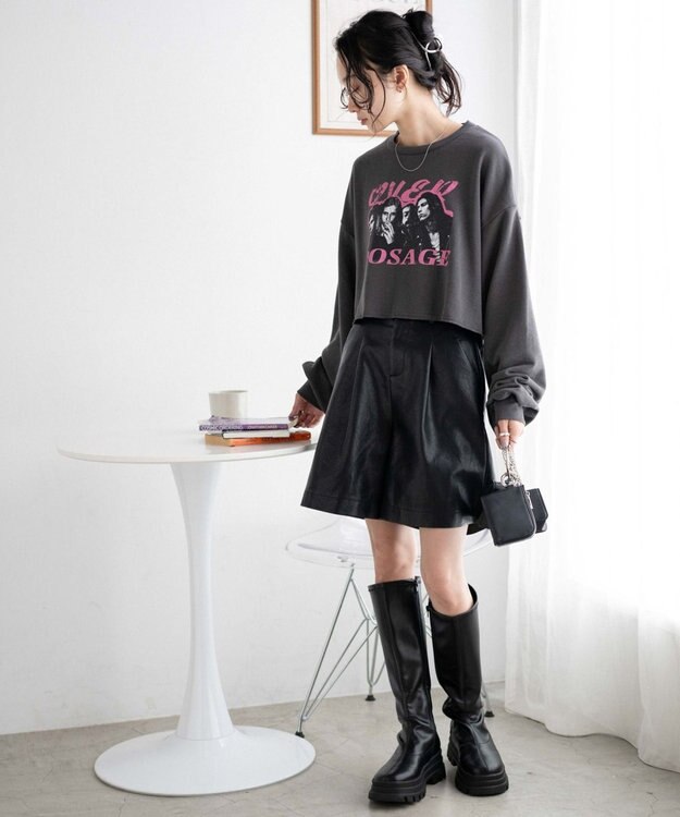 WEGO ヴィンテージライクショートスウェット 柄3